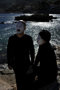 DARIO FERRARI E NINA LOMBARDINO attori italiani. Fotografie di Giulio Azzarello &copy;2014.