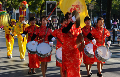 CAPODANNO CINESE panoramiche e particolari. Fotografie di Giulio Azzarello &copy;2014.