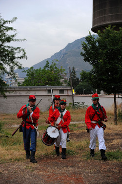 LA BATTAGLIA DI PONTE AMMIRAGLIO a Palermo lo sbarco dei mille . Fotografie di Giulio Azzarello &copy;2014.
