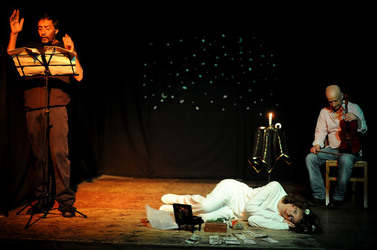 CLOCHARD uno spettacolo di e con Ludovico Caldarera. Fotografie di Giulio Azzarello &copy;2017.