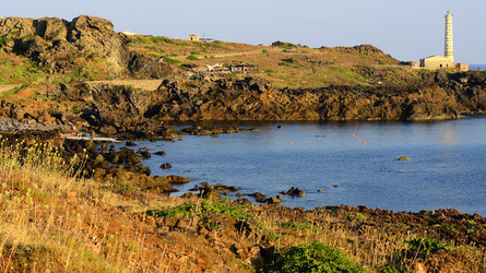 ISOLA DI USTICA la costa. Fotografie di Giulio Azzarello &copy;2016.