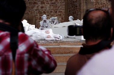 VANESSA BEECROFT allo Spasimo di Palermo alcuni momenti. Fotografie di Giulio Azzarello &copy;2014.