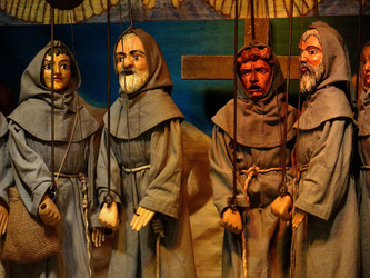 SAN FRANCESCO all Opera dei Pupi di Mimmo Cuticchio. Ogni momento fotografie di Giulio Azzarello &copy;2014.