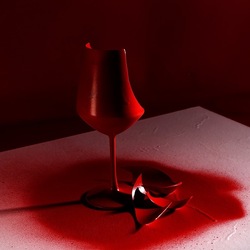 CALICE ROSSO. Fotografia di Giulio Azzarello &copy;2023.