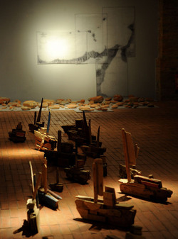 Installazione di Anne Clemence DeGrollee alla GAM di Palermo. Fotografie di Giulio Azzarello ©2017. Installazione di Anne Clemence DeGrollee alla GAM di Palermo. Fotografie di Giulio Azzarello ©2017.