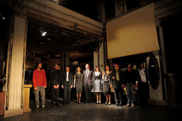 HAROLD PINTER drammaturgo inglese al teatro Candelai di Palermo. Fotografie di Giulio Azzarello ©2014. HAROLD PINTER drammaturgo inglese al teatro Candelai di Palermo. Fotografie di Giulio Azzarello ©2014.