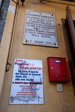 PEPPINO IMPASTATO e il suo mito. Fotografie di Giulio Azzarello ©2014.