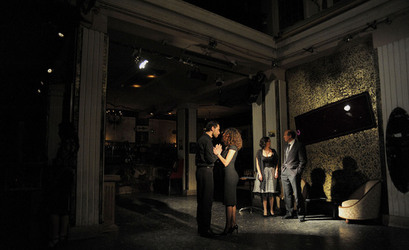 HAROLD PINTER drammaturgo inglese al teatro Candelai di Palermo. Fotografie di Giulio Azzarello ©2014. HAROLD PINTER drammaturgo inglese al teatro Candelai di Palermo. Fotografie di Giulio Azzarello ©2014.