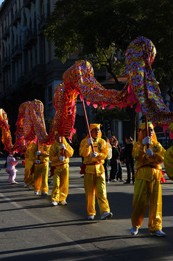 CAPODANNO CINESE panoramiche e particolari. Fotografie di Giulio Azzarello &copy;2014.