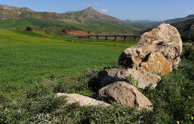 PAESAGGIO SICILIANO nel luogo delle macalube in Sicilia. Fotografie di Giulio Azzarello &copy;2014.