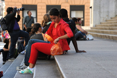 DANZE URBANE contemporanee per le vie di Palermo. Fotografie di Giulio Azzarello &copy;2014.