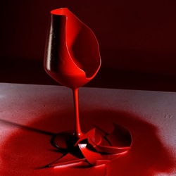 CALICE ROSSO. Fotografia di Giulio Azzarello &copy;2023.