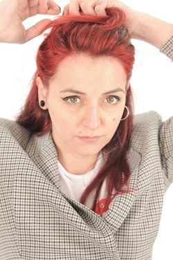 LUCREZIA artista modella attrice. Fotografie di Giulio Azzarello &copy;2018.