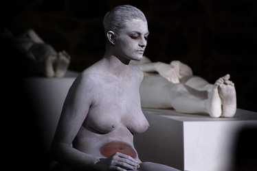 VANESSA BEECROFT allo Spasimo di Palermo alcuni momenti. Fotografie di Giulio Azzarello &copy;2014.