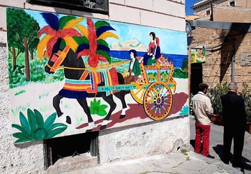 CARRETTO tipico siciliano palermitano. Fotografie di Giulio Azzarello &copy;2014.