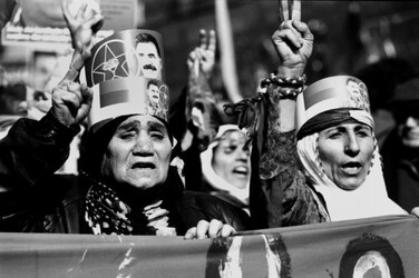MANIFESTAZIONE per la pace nel curdistan turco. Fotografie di Giulio Azzarello &copy;2014.