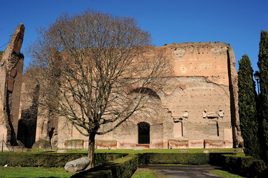 LE TERME DI CARACALLA a Roma visioni panoramiche o particolari. Fotografie di Giulio Azzarello &copy;2014.