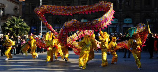 CAPODANNO CINESE panoramiche e particolari. Fotografie di Giulio Azzarello &copy;2014.