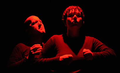 DARIO FERRARI E NINA LOMBARDINO attori italiani. Fotografie di Giulio Azzarello &copy;2014.