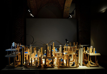 Mobile City installazione di Anne Clemence DeGrollee alla GAM di Palermo. Fotografie di Giulio Azzarello ©2017. Mobile City installazione di Anne Clemence DeGrollee alla GAM di Palermo. Fotografie di Giulio Azzarello ©2017.