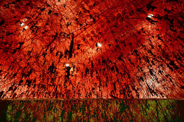 BIENNALE di VENEZIA padiglione giapponese. Foto di Giulio Azzarello &copy;2015 2016. Opera di Chiharu Shiota The KEY in the HAND .