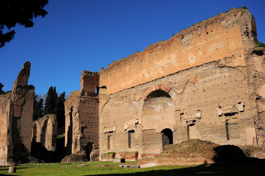LE TERME DI CARACALLA a Roma visioni panoramiche o particolari. Fotografie di Giulio Azzarello &copy;2014.