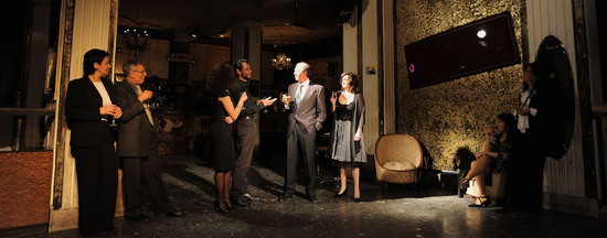 HAROLD PINTER drammaturgo inglese al teatro Candelai di Palermo. Fotografie di Giulio Azzarello ©2014. HAROLD PINTER drammaturgo inglese al teatro Candelai di Palermo. Fotografie di Giulio Azzarello ©2014.