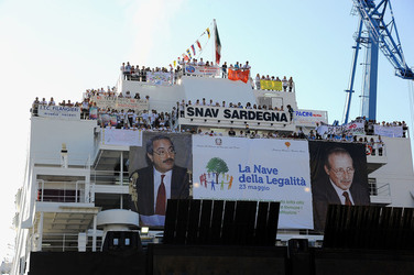 GIORNATE FALCONE E BORSELLINO a Palermo ogni anno. Fotografia di Giulio Azzarello &copy;2014.
