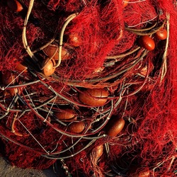 RETI DA PESCA. Fotografie di Giulio Azzarello &copy;2022.