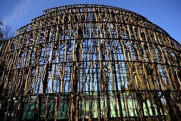 VENEZIA installazione lignea Giardini della Biennale di Arch. Cont. Fotografie di Giulio Azzarello &copy;2022.