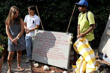 LAPIDE BORSELLINO a Palermo. Fotografie di Giulio Azzarello ©2014.