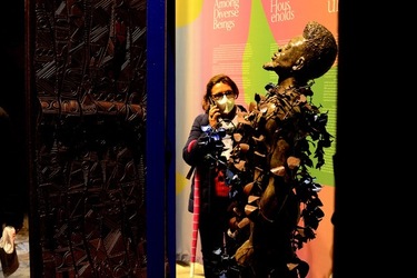 VENEZIA installazione nigeriana inizio Arsenale. Biennale Arch. Cont.. Fotografie di Giulio Azzarello &copy;2022.