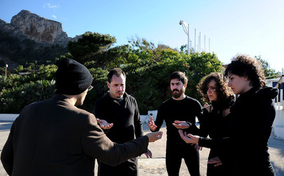 DARIO FERRARI E NINA LOMBARDINO attori italiani. Fotografie di Giulio Azzarello &copy;2014.