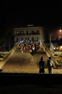 LA BATTAGLIA DI PONTE AMMIRAGLIO a Palermo lo sbarco dei mille . Fotografie di Giulio Azzarello &copy;2014.