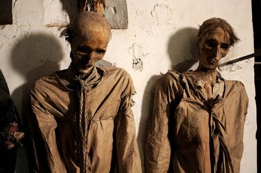 LE CATACOMBE dei cappuccini a Palermo in Sicilia. Fotografie di Giulio Azzarello &copy;2014.