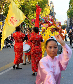 CAPODANNO CINESE panoramiche e particolari. Fotografie di Giulio Azzarello &copy;2014.