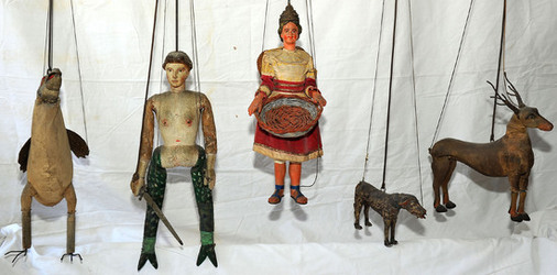 PUPI SICILIANI del 900 e dell 800. Collezione Cuticchio. Fotografie di Giulio Azzarello &copy;2014.