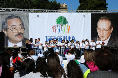 GIORNATE FALCONE E BORSELLINO a Palermo ogni anno. Fotografia di Giulio Azzarello &copy;2014.