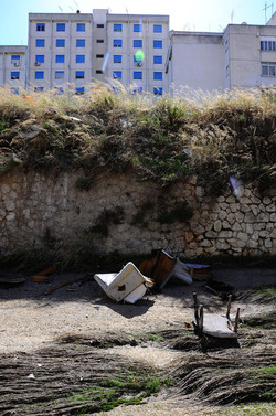 LA BONIFICA delle coste a Palermo una azione simbolica di Lega Ambiente Sicilia. Fotografie di Giulio Azzarello &copy;2014.