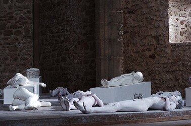 VANESSA BEECROFT allo Spasimo di Palermo alcuni momenti. Fotografie di Giulio Azzarello &copy;2014.