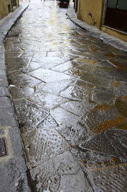 LASTRICATO nel centro storico di Firenze. Fotografie di Giulio Azzarello &copy;2016.