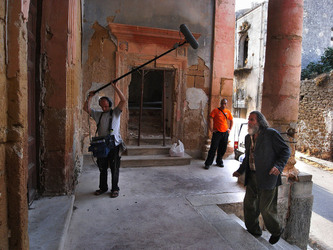 PASSO UNO un film di Miriam Rizzo con Mimmo Cuticchio. Fotografie di scena e set di Giulio Azzarello &copy;2014.