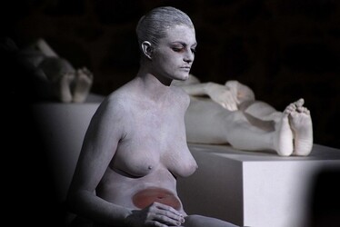 VANESSA BEECROFT allo Spasimo di Palermo alcuni momenti. Fotografie di Giulio Azzarello &copy;2014.