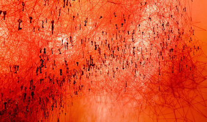 BIENNALE di VENEZIA padiglione giapponese. Foto di Giulio Azzarello &copy;2015 2016. Opera di Chiharu Shiota The KEY in the HAND .