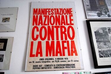 PEPPINO IMPASTATO e il suo mito. Fotografie di Giulio Azzarello ©2014.