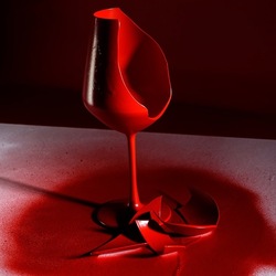 CALICE ROSSO. Fotografia di Giulio Azzarello &copy;2023.