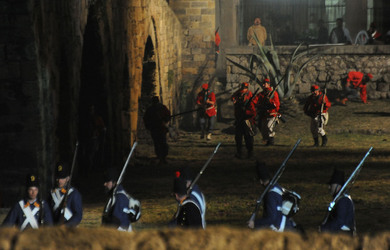 LA BATTAGLIA DI PONTE AMMIRAGLIO a Palermo lo sbarco dei mille . Fotografie di Giulio Azzarello &copy;2014.