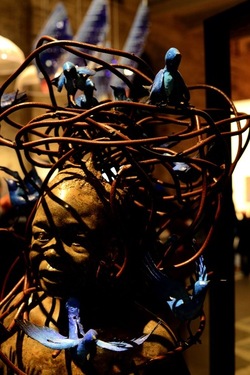 VENEZIA installazione nigeriana inizio Arsenale. Biennale Arch. Cont.. Fotografie di Giulio Azzarello &copy;2022.