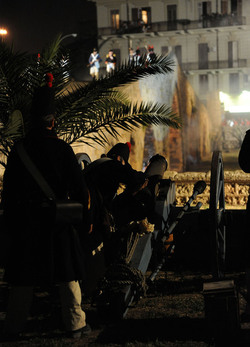 LA BATTAGLIA DI PONTE AMMIRAGLIO a Palermo lo sbarco dei mille . Fotografie di Giulio Azzarello &copy;2014.