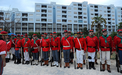 LA BATTAGLIA DI PONTE AMMIRAGLIO a Palermo lo sbarco dei mille . Fotografie di Giulio Azzarello &copy;2014.